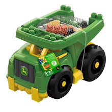 Afbeelding in Gallery-weergave laden, MEGA BLOKS Building Toy Blocks John Deere Dump Truck (25 Pieces) For Toddler