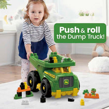 Afbeelding in Gallery-weergave laden, MEGA BLOKS Building Toy Blocks John Deere Dump Truck (25 Pieces) For Toddler