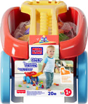 Load image into Gallery viewer, MEGA BLOKS First Builders Block Scooping Wagon With Storage (20 Pieces) For Toddlers