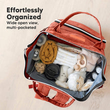 Load image into Gallery viewer, KeaBabies Original Diaper Backpack - Rustic Red
