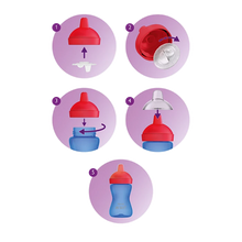 Cargar imagen en el visor de la galería, Avent My Grippy Hard Spout Cup 12M+ | 300ml/ 10oz | Pink