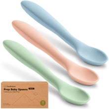 Load image into Gallery viewer, Keababies 3pk Prep Baby Spoons - Mellow