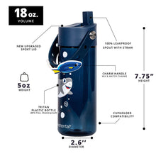 Afbeelding in Gallery-weergave laden, Elemental 530ml Splash Charm Bottle - Shark