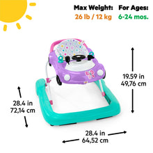 Load image into Gallery viewer, Bright Starts Little Speedster 3-in-1 Car Walker - Purple Power