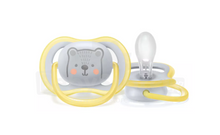 Load image into Gallery viewer, Avent Single Neutral Ultra Air Pacifier (6-18M | Yellow Bear)