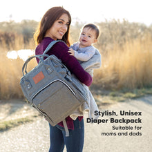 Afbeelding in Gallery-weergave laden, KeaBabies Original Diaper Backpack - Classic Gray