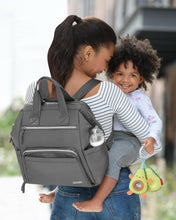 Load image into Gallery viewer, Skip Hop Mainframe Wide Open Diaper Backpack - Charcoal