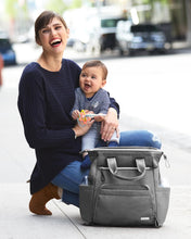 Load image into Gallery viewer, Skip Hop Mainframe Wide Open Diaper Backpack - Charcoal