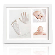 Afbeelding in Gallery-weergave laden, Keababies Baby Handprint & Footprint Keepsake Solo Frame - Alpine White