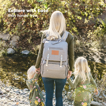 Load image into Gallery viewer, KeaBabies Explorer Diaper Backpack - Classic Gray