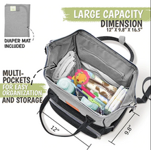 Afbeelding in Gallery-weergave laden, KeaBabies Original Diaper Backpack - Graphite