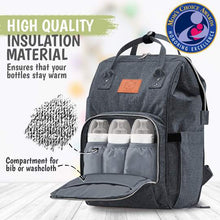 Afbeelding in Gallery-weergave laden, KeaBabies Original Diaper Backpack - Mystic Gray