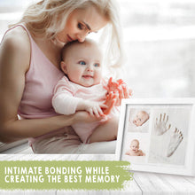Afbeelding in Gallery-weergave laden, Keababies Baby Handprint & Footprint Keepsake Solo Frame - Alpine White