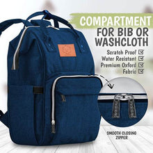 Load image into Gallery viewer, KeaBabies Original Diaper Backpack - Navy Blue