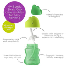 Load image into Gallery viewer, Avent Bendy Straw Cup 12M+ | 300ml/ 10oz | Green
