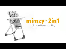 Carregar e reproduzir vídeo no visualizador da galeria, Cadeira alta 2 em 1 Joie Mimzy - Logan