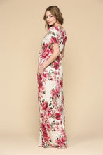 Carregar imagem no visualizador da galeria, Hello Miz Floral Surplice Maternity/Nursing Maxi Dress - Ivory
