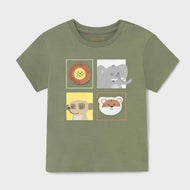 Mayoral Toddler Boy Green Animal Tee