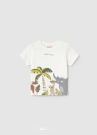 Mayoral Toddler Boy White Jungle Tee