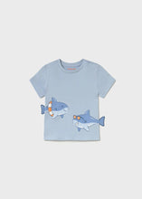 Load image into Gallery viewer, Mayoral Toddler Boy Blue Sharks Tee
