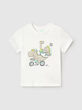 Load image into Gallery viewer, Mayoral Toddler Boy White Dino Tee
