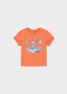 Mayoral Toddler Boy Orange Aloha Tee