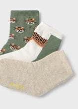 Load image into Gallery viewer, Mayoral 3 pairs Baby Boy Tiger Socks
