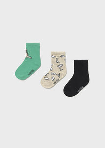 Mayoral 3 pairs Baby Boy Dino Socks