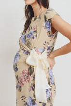 Afbeelding in Gallery-weergave laden, Hello Miz Floral Adjustable Side Tie Maternity Dress
