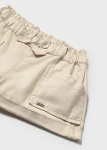 Mayoral Baby Girl Beige Shorts