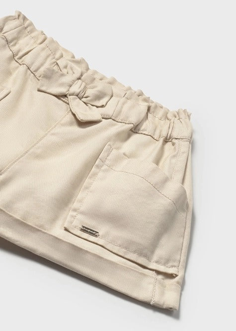 Mayoral Baby Girl Beige Shorts