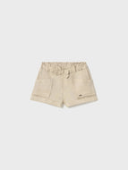 Mayoral Toddler Girl Beige Shorts