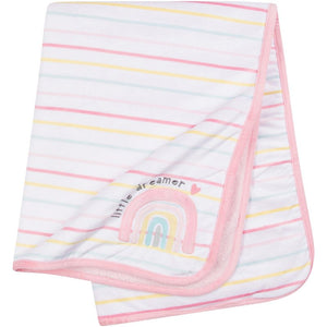 Gerber 1pc Plush Blanket - Rainbow Print