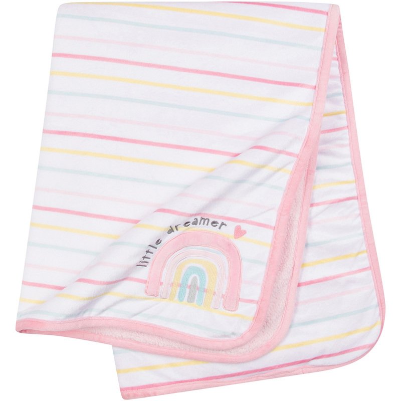 Gerber 1pc Plush Blanket - Rainbow Print