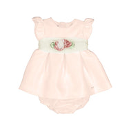 Mayoral Baby Girl Pink Satin Dress