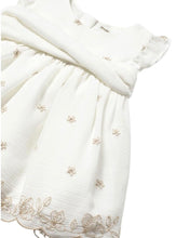 Carregar imagem no visualizador da galeria, Mayoral Baby Girl Linen Cream Floral Dress
