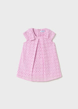 Load image into Gallery viewer, Mayoral Baby Girl Pink Eyelet Dress
