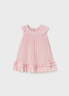 Mayoral Baby Girl Pink Pleated Dress