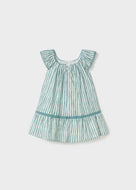 Mayoral Baby Girl Blue Striped Dress