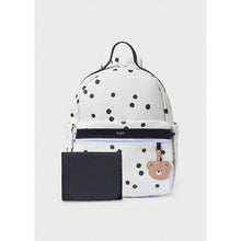 Cargar imagen en el visor de la galería, Mayoral 2pc Polka Dots Backpack Diaper Bag &amp; Changing Pad
