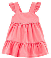 OshKosh Toddler Girl Coral Eyelet Dress