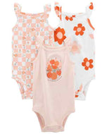 Carter's 3pc Baby Girl Fruit Floral Bodysuits Set