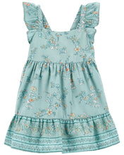 Load image into Gallery viewer, OshKosh Baby Girl Floral Print Ruffle Dress
