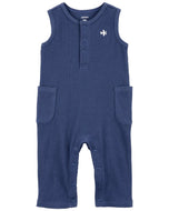 Carter's Baby Boy Navy Jumpsuit & Socks Set