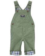 OshKosh Baby Boy Green Roll-up Overall