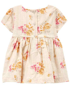 OshKosh Baby Girl Painted Floral Print Dress