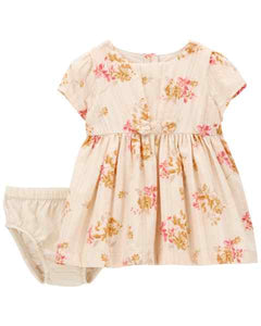 OshKosh Baby Girl Painted Floral Print Dress