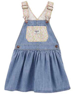 OshKosh Baby Girl Denim with Flowers Skirtall