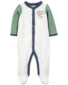 Carter's Baby Boy Best Friends Snap-Up Footie Coverall Sleepwear