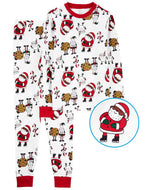 Carter's 2pc Toddler Brown Santa Cookies Snug Fit Cotton Pajama Set